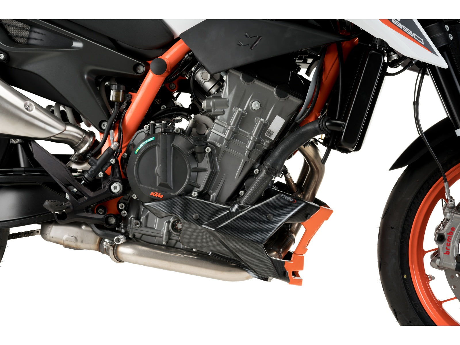 Puig Belly Pan In Matt Black for KTM 890 Duke R (20-24)