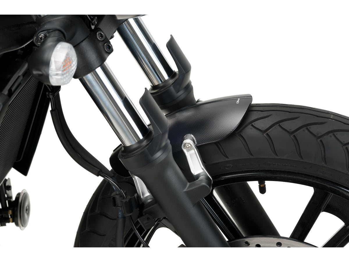 Puig Aluminium Front Mudguard In Black for Kawasaki Vulcan 650 S (15-25)