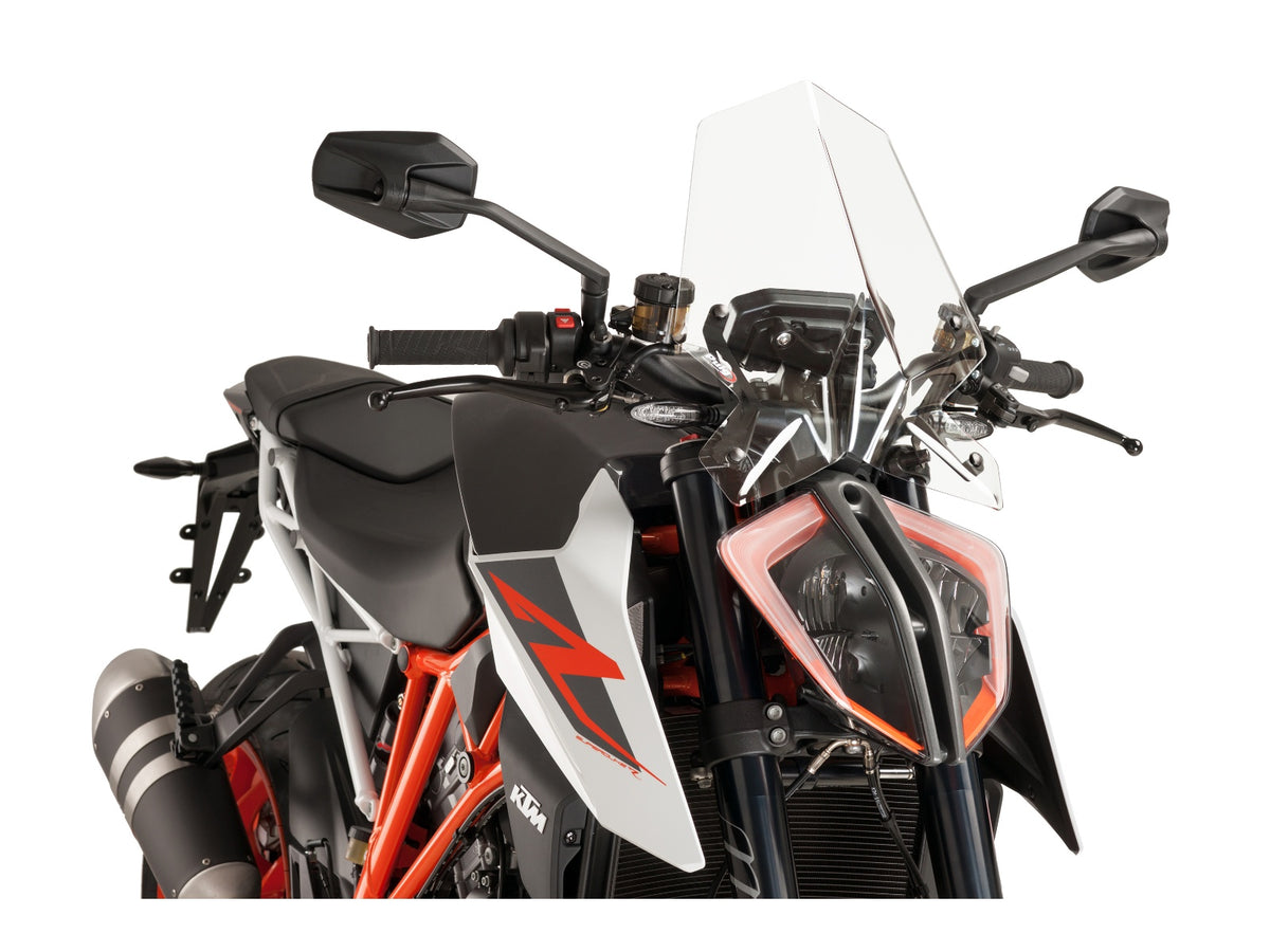 Puig New Generation Touring Screen In Clear for KTM 1290 Super Duke R (17-19) Main image