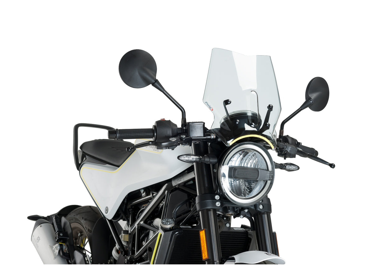 Puig New Generation Sport Screen In Clear for Husqvarna Vitpilen 125 (24-25)
