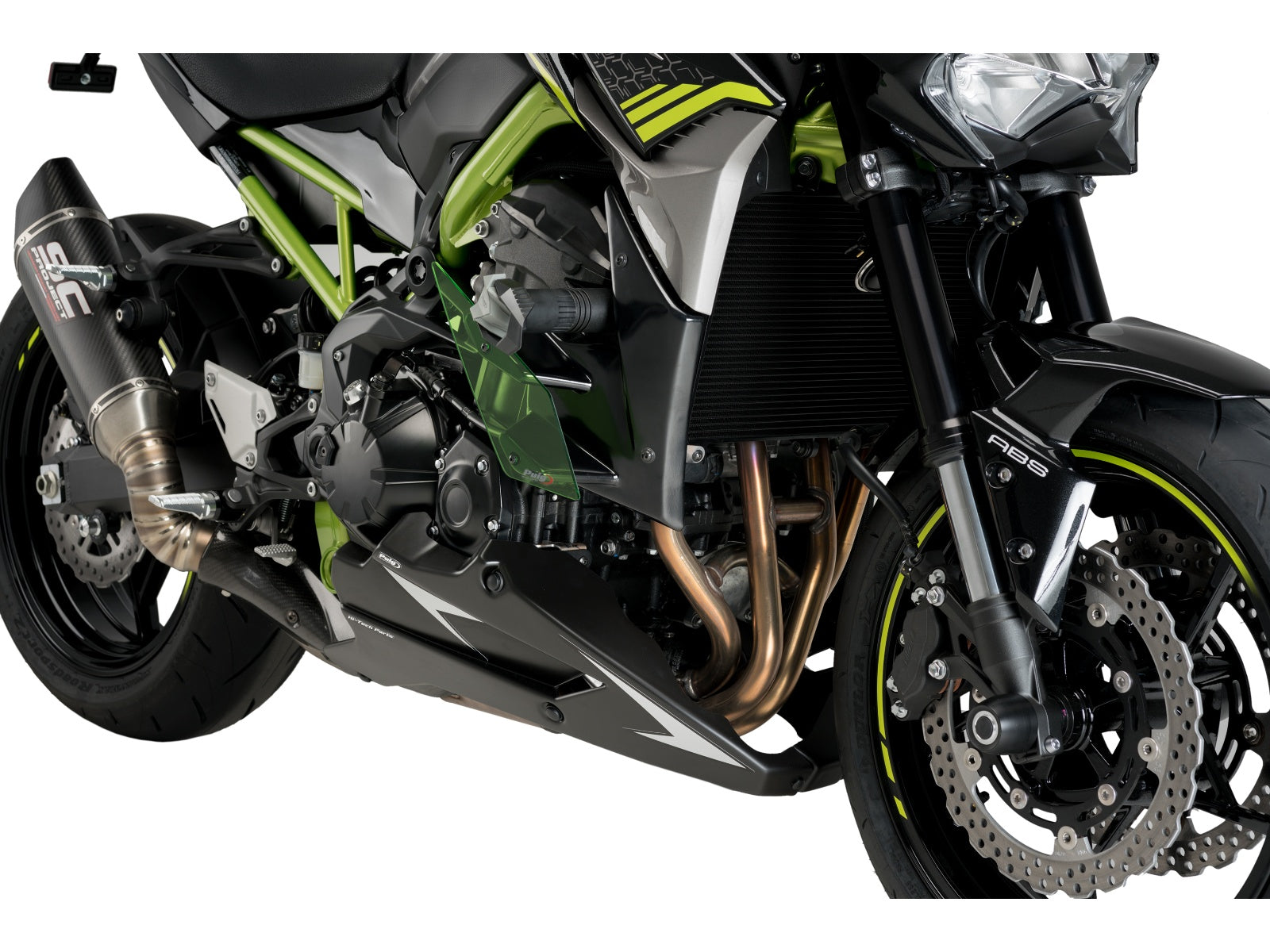 Puig Belly Pan In Matt Black for Kawasaki Z900 SE (22-24)