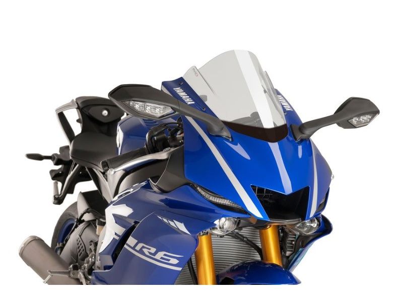 Puig Z-Racing Screen In Clear for Yamaha YZF R6 Race (22-25)