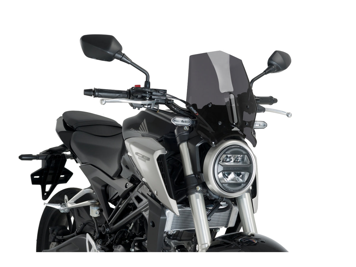 Puig New Generation Sport Screen In Clear for Honda CB125 R Neo Sports Cafe (18-23)