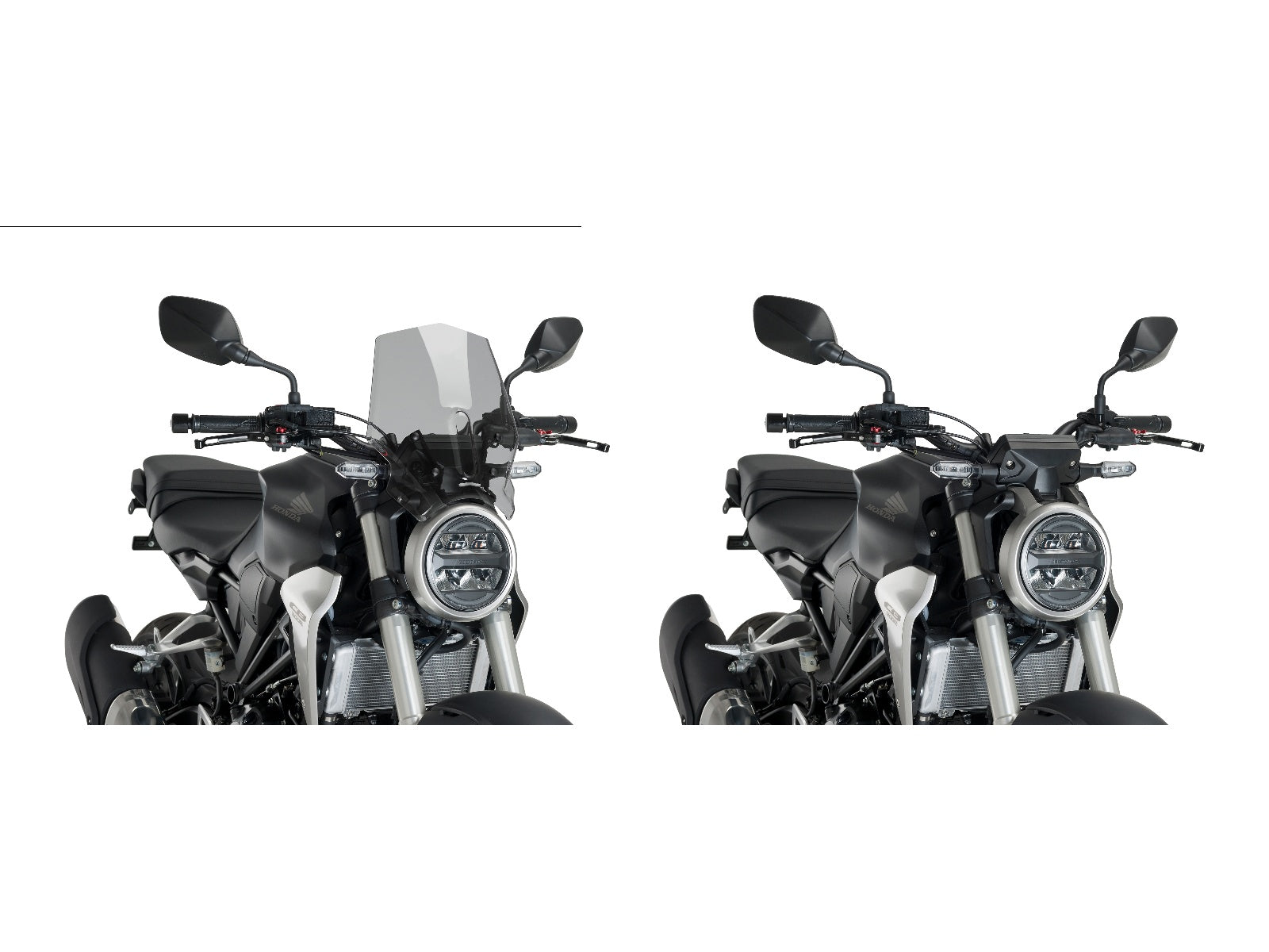 Puig New Generation Sport Screen In Clear for Honda CB300 R Neo Sports Cafe (18-23)