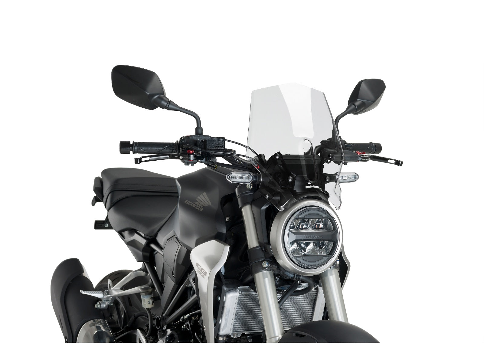Puig New Generation Sport Screen In Clear for Honda CB300 R Neo Sports Cafe (18-23)