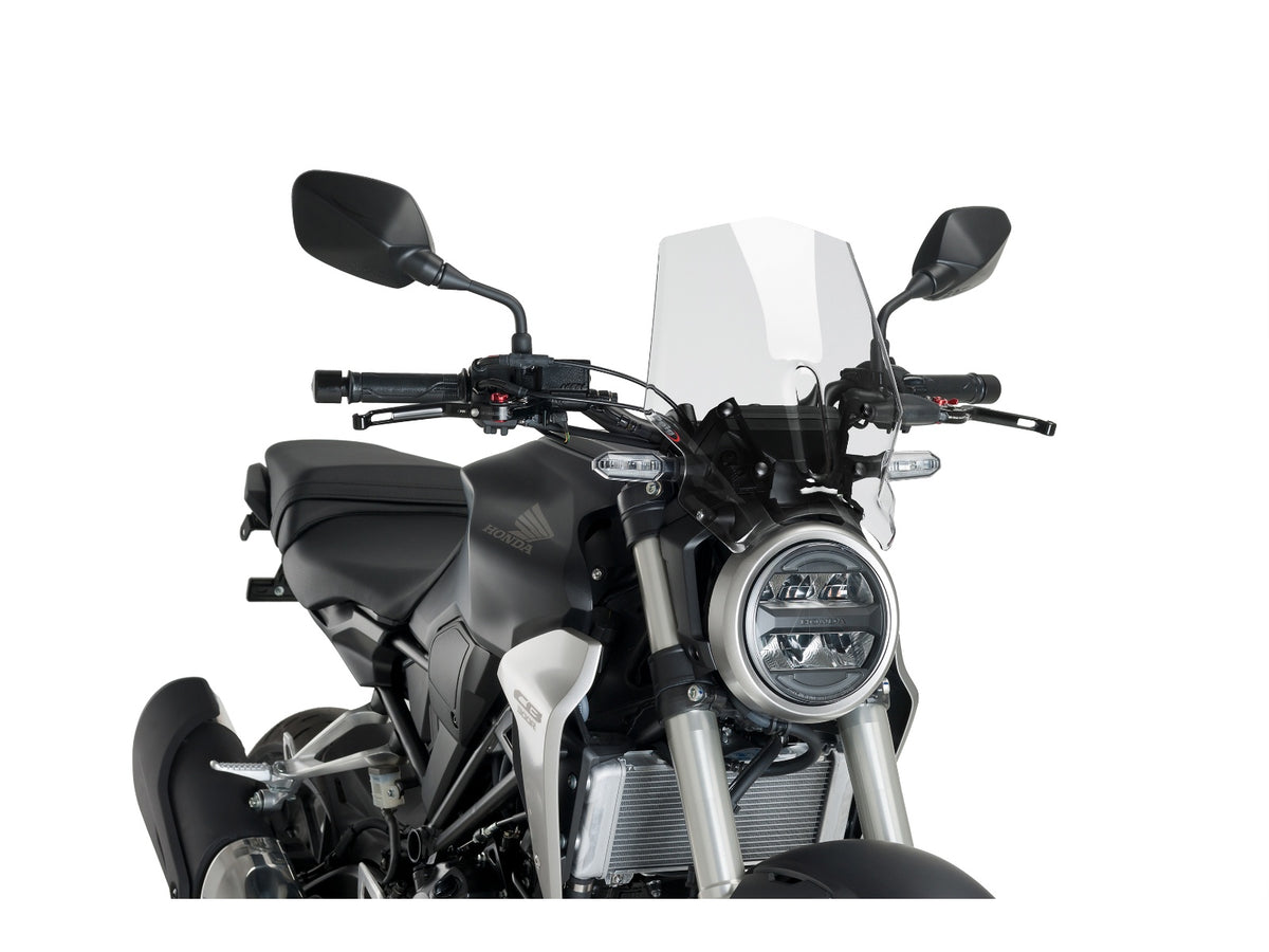 Puig New Generation Sport Screen In Clear for Honda CB300 R Neo Sports Cafe (18-23)