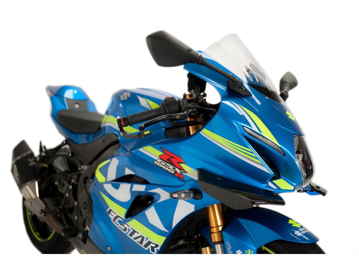 Puig Sport Downforce Spoilers In Black for Suzuki GSX R 1000 (17-21)