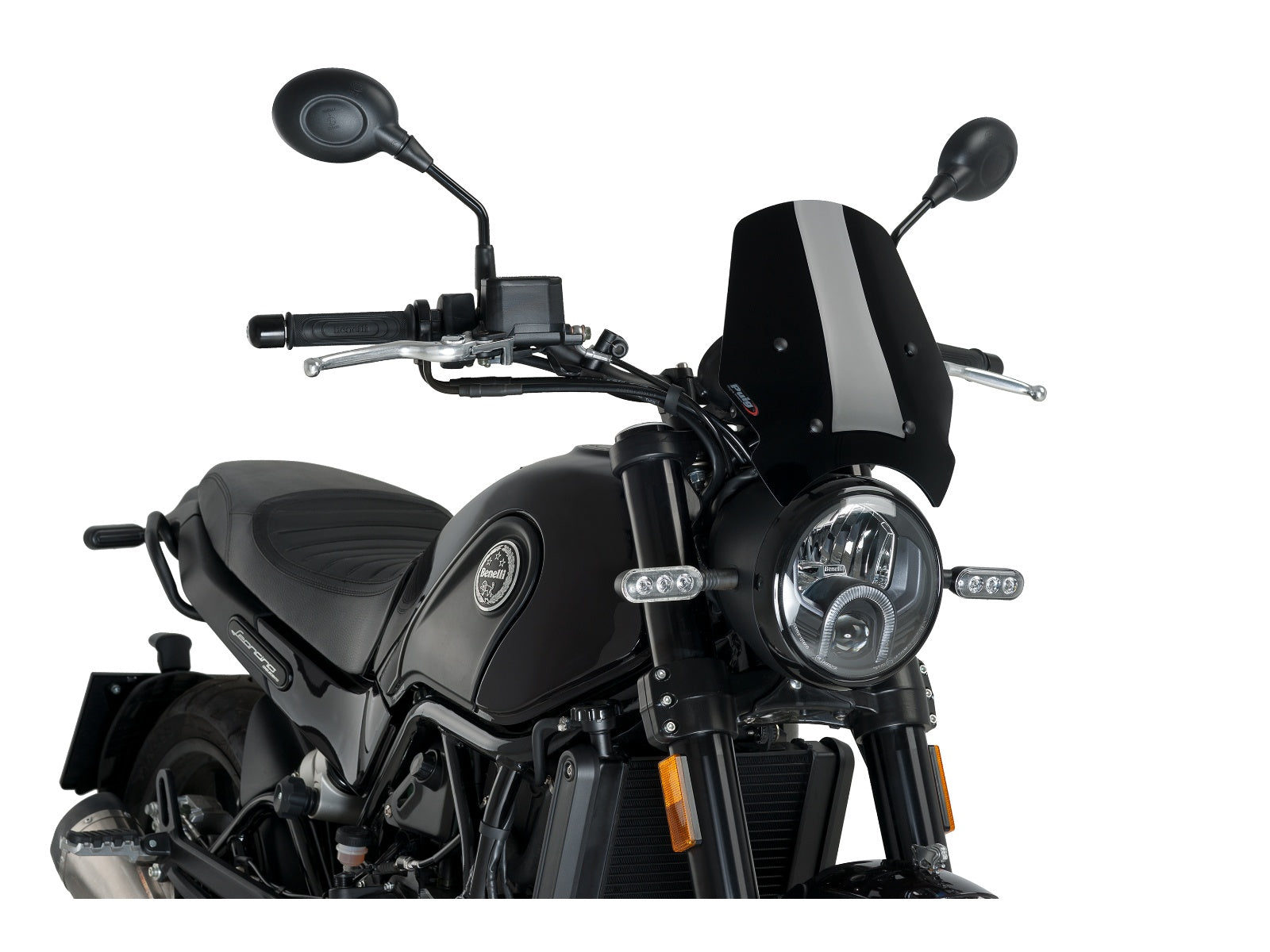Puig New Generation Sport Screen In Clear for Benelli Leoncino 500 (16-25)