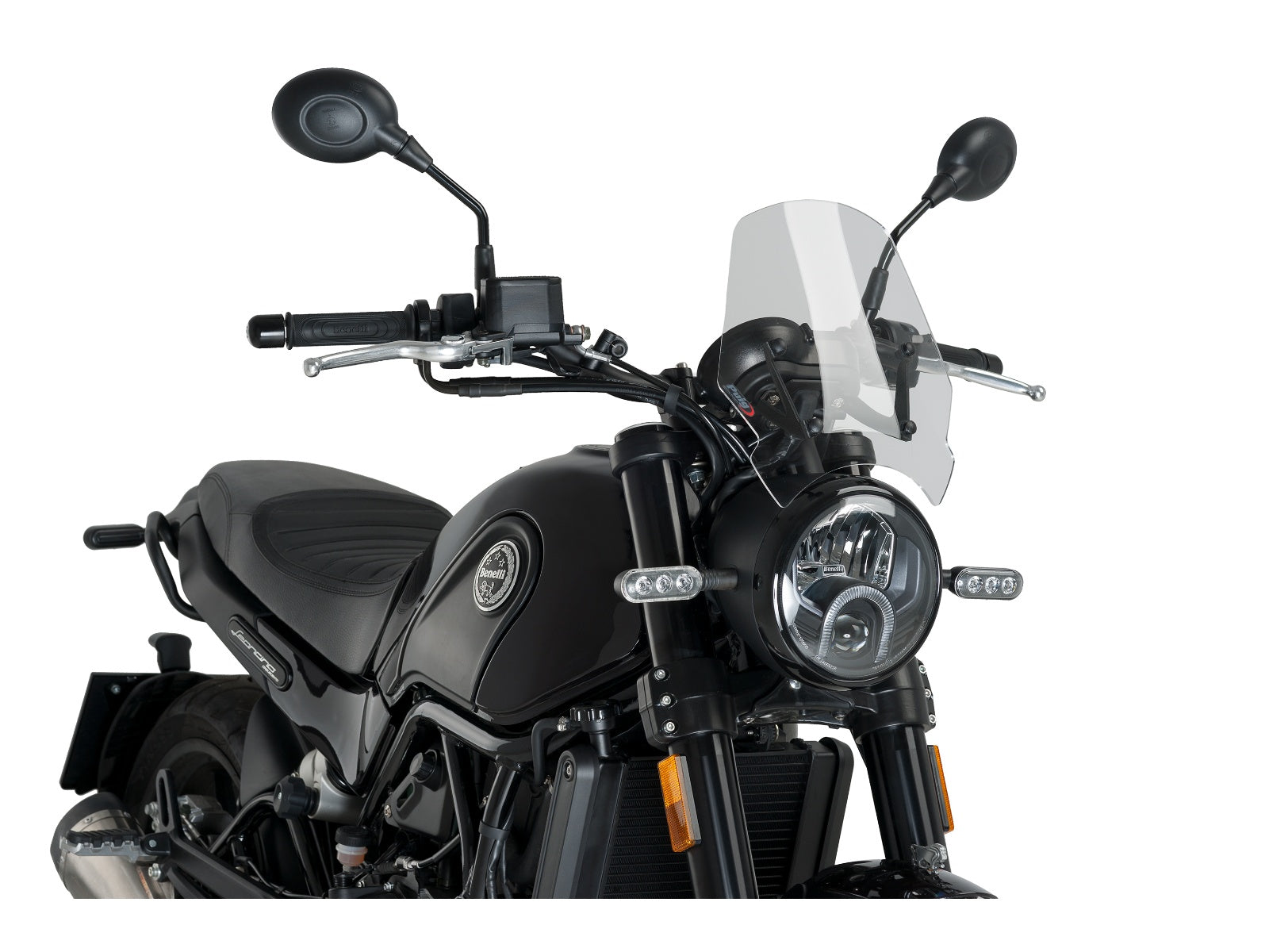 Puig New Generation Sport Screen In Clear for Benelli Leoncino 500 Trail (16-25)