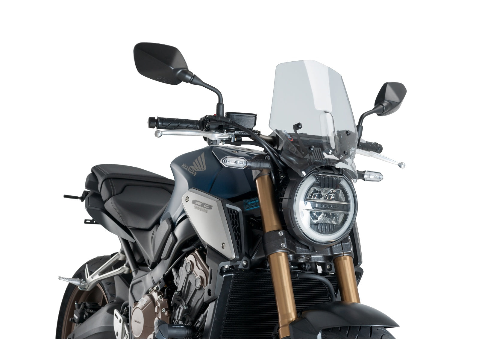 Puig New Generation Sport Screen In Clear for Honda CB650 R Neo Sports Cafe (19-23)