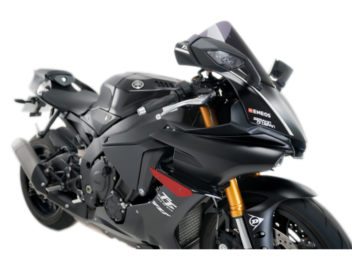 Puig Sport Downforce Spoilers In Black for Yamaha YZF R1 (15-19)