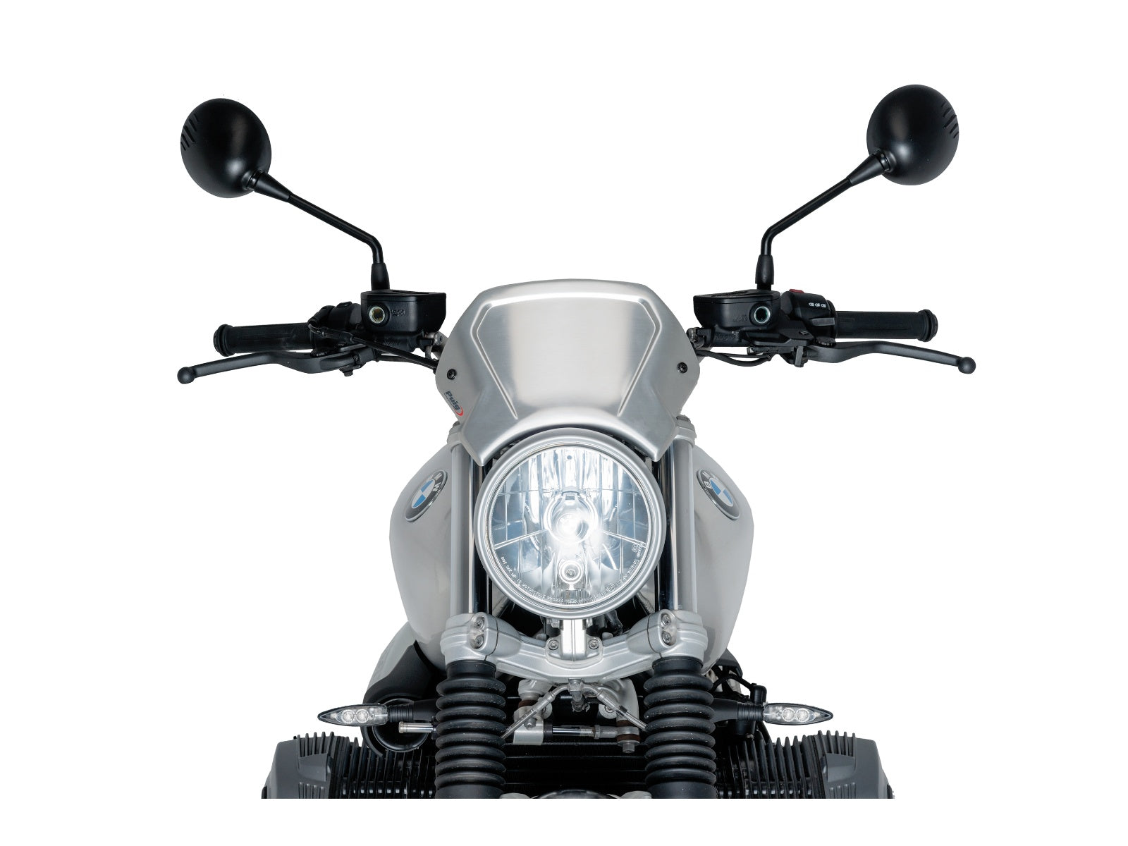 Puig Aluminium Fly Screen In Black for BMW R Nine T Urban G/S (21-24)