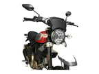 Puig Aluminium Fly Screen In Black for Ducati Scrambler Desert Sled (17-22)