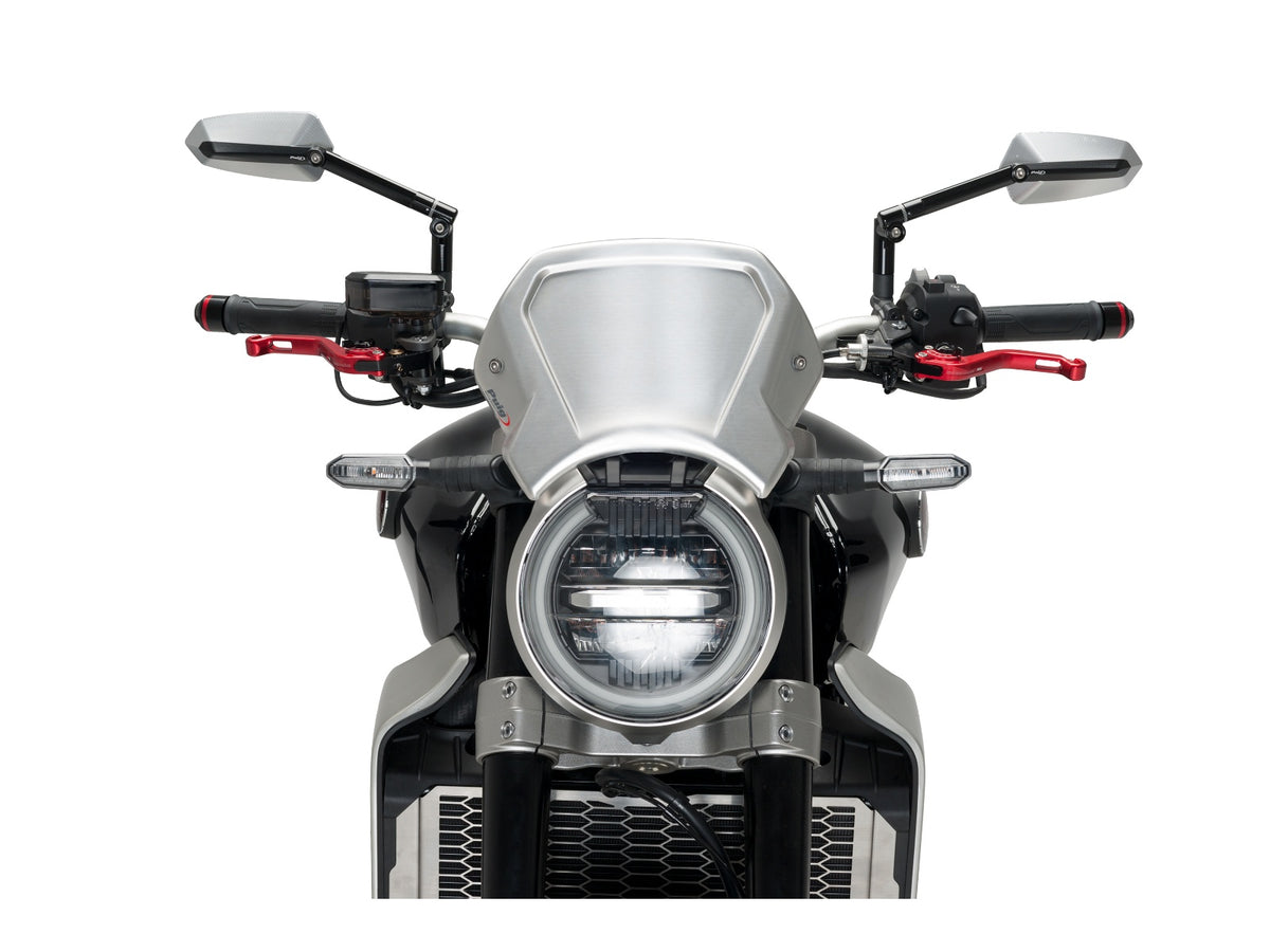 Puig Aluminium Fly Screen In Black for Honda CB1000 R Neo Sports Cafe (18-20)