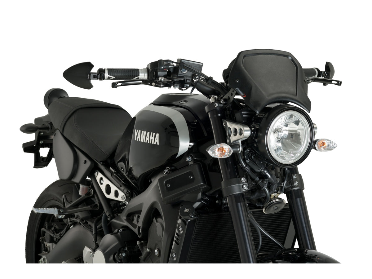 Puig Aluminium Fly Screen In Black for Yamaha XSR 900 (16-21)