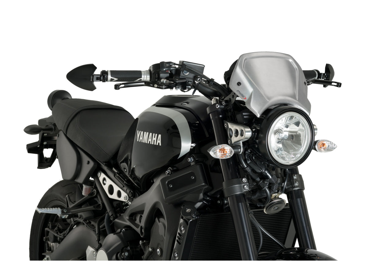 Puig Aluminium Fly Screen In Black for Yamaha XSR 900 (16-21)