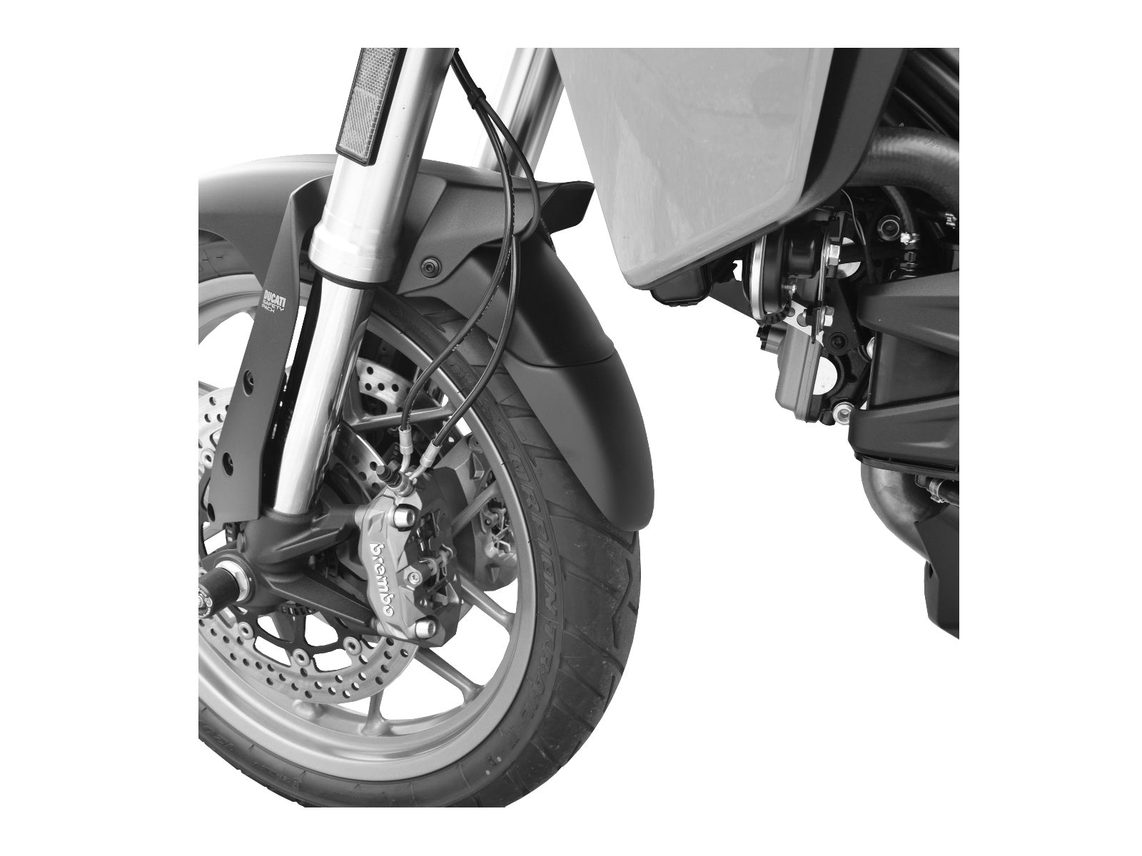 Puig Front Mudguard Extender In Black for Ducati Multistrada 950 (17-21)