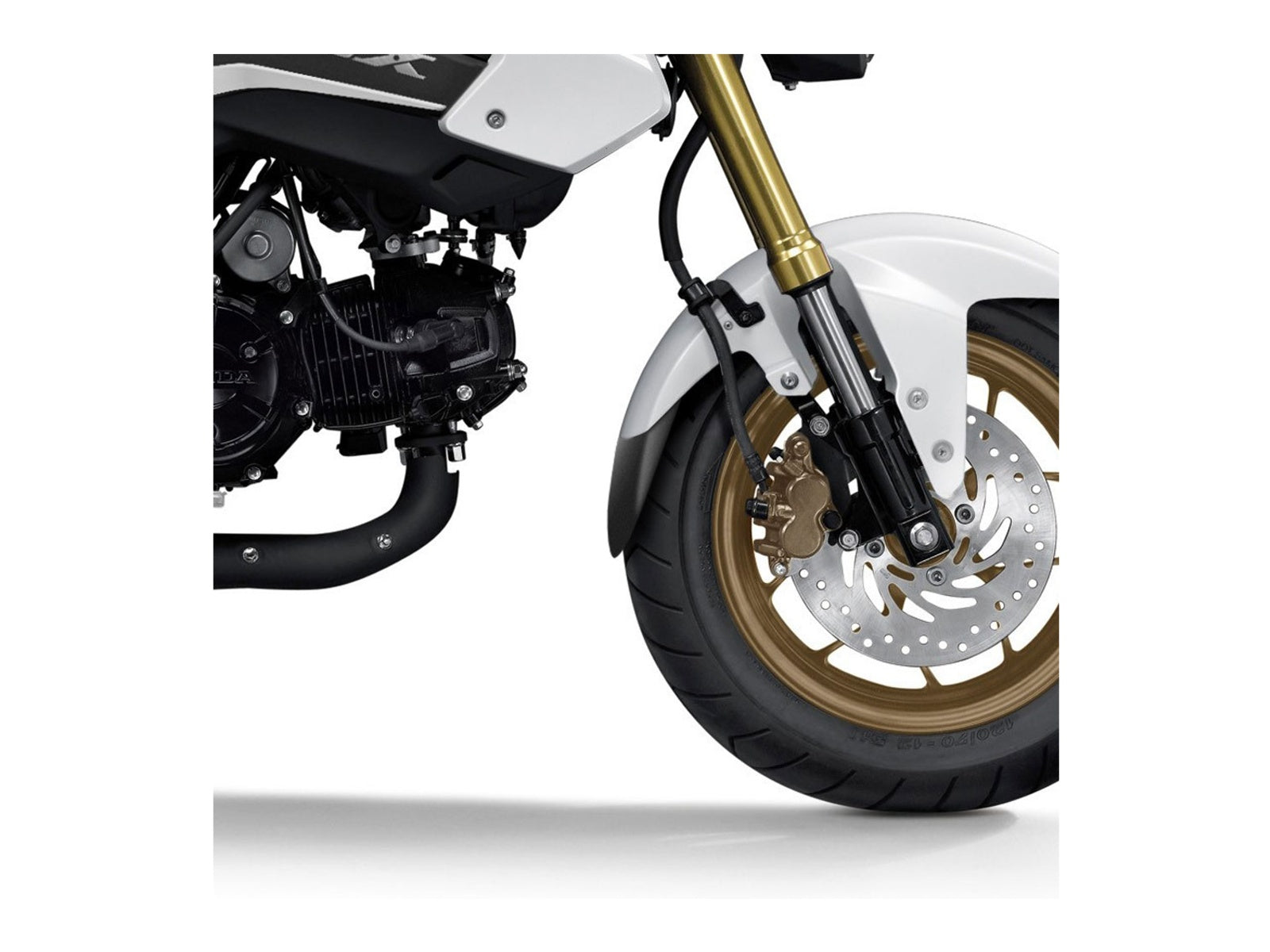 Puig Front Mudguard Extender In Black for Honda MSX125 (13-15)
