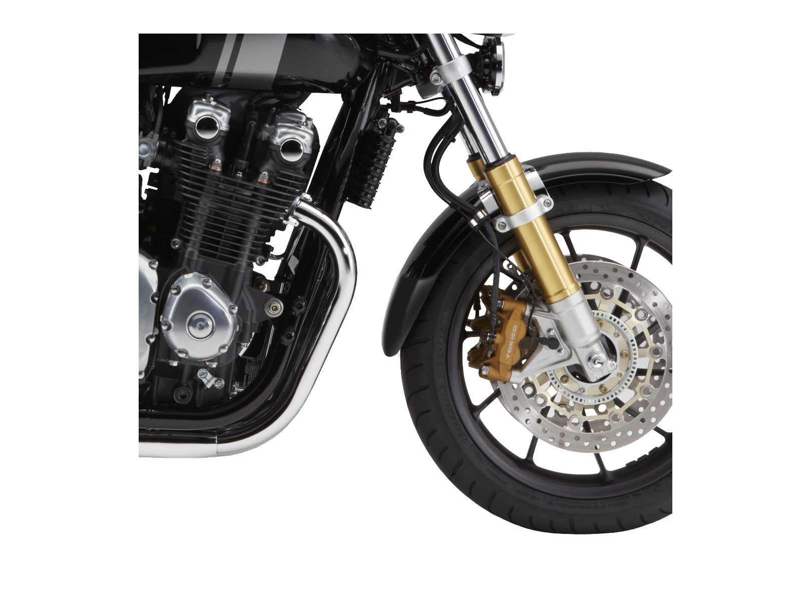 Puig Front Mudguard Extender In Black for Honda CB1100 RS (17-20)