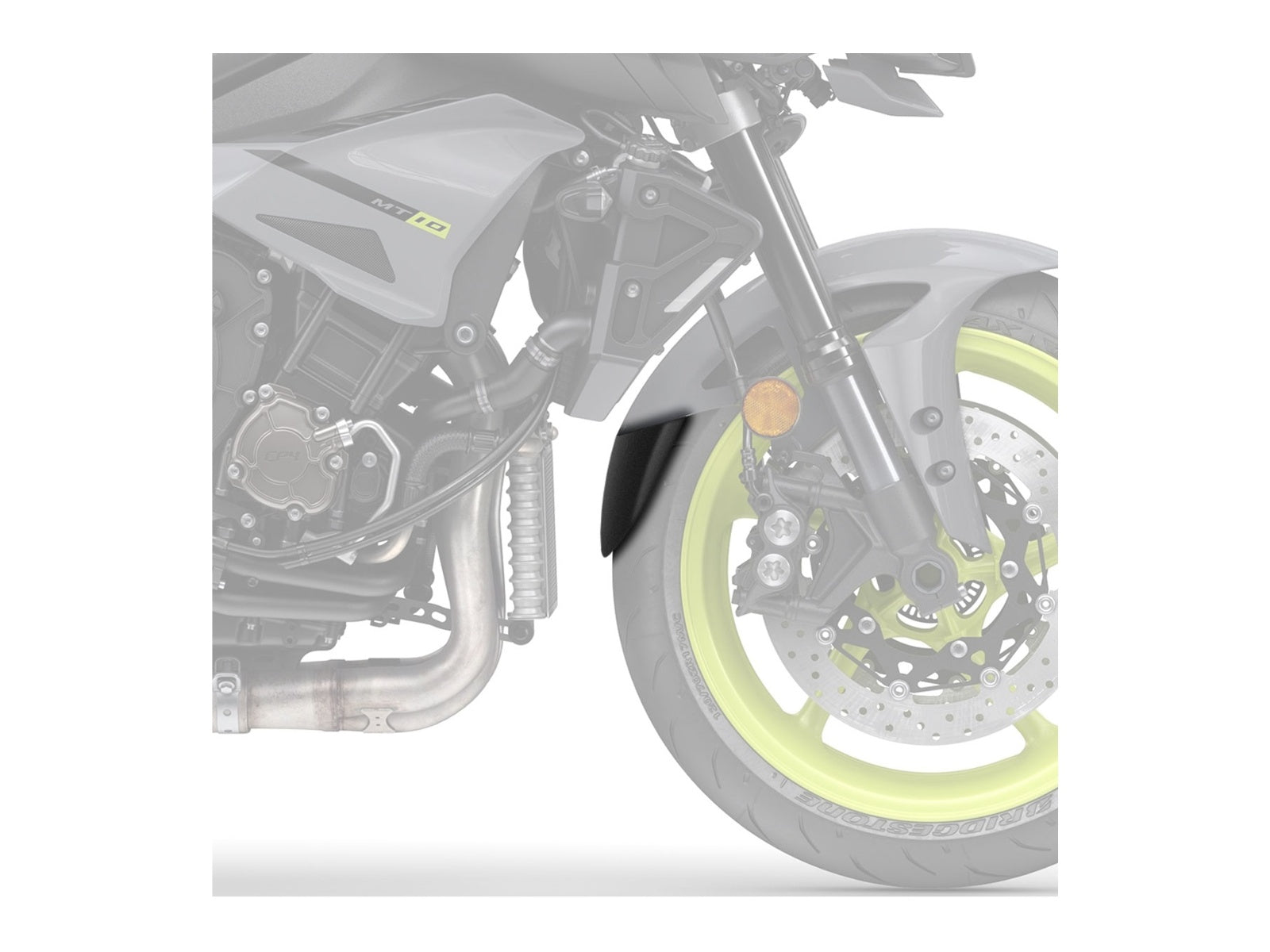 Puig Front Mudguard Extender In Black for Yamaha MT-10 (16-25)