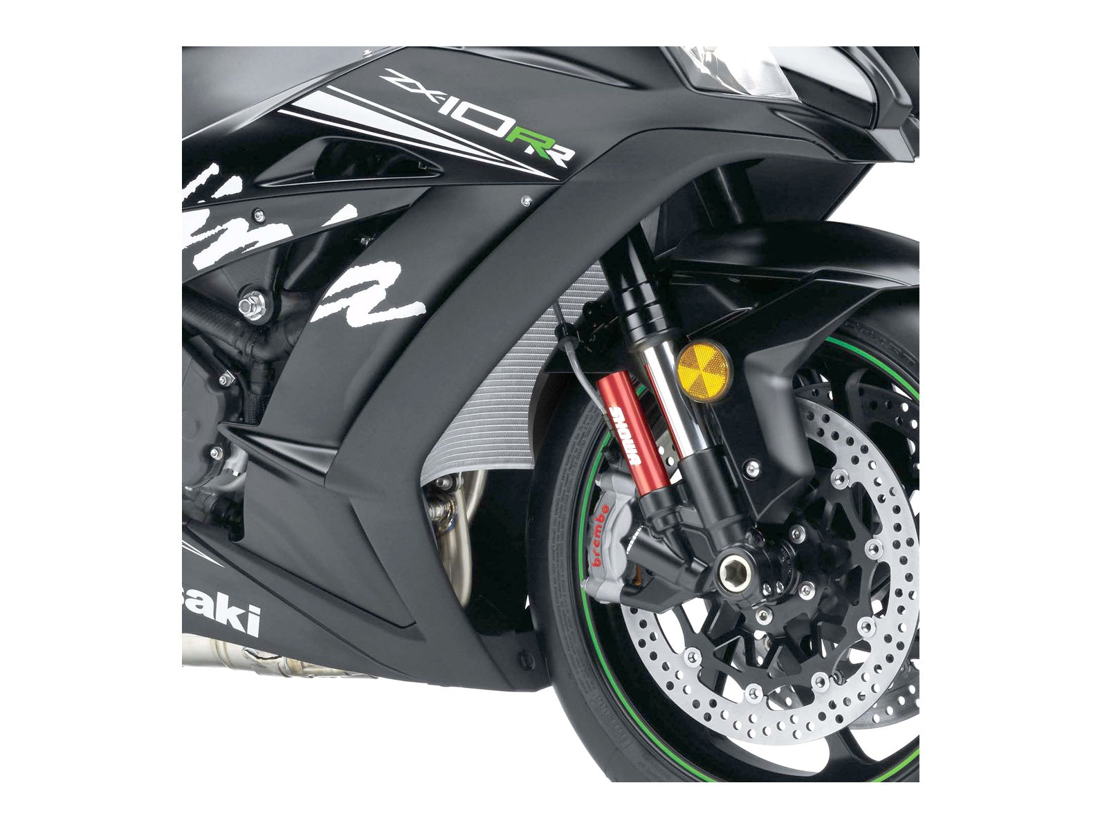 Puig Front Mudguard Extender In Black for Kawasaki ZX-10R Ninja KRT (16-20)