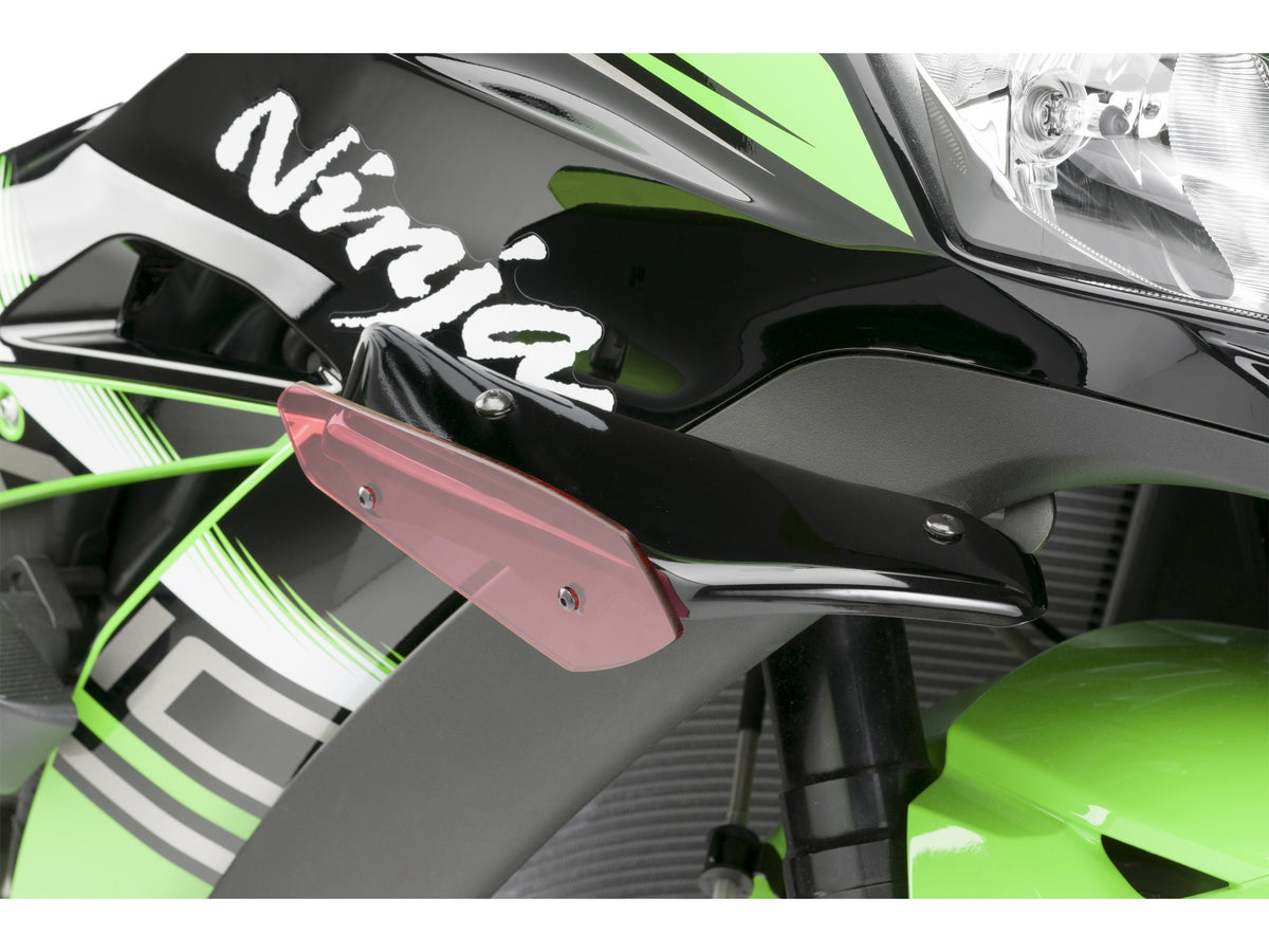 Puig Sport Downforce Spoilers In Black for Kawasaki ZX-10R Ninja KRT (16-20)