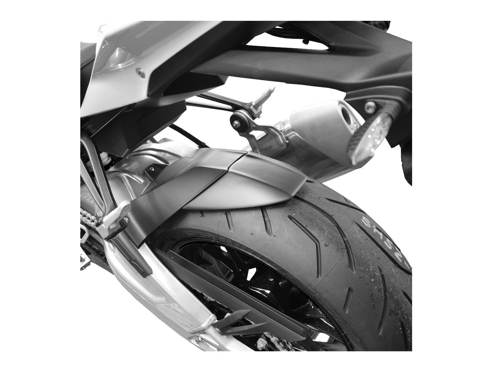 Puig Rear Mudguard Extender In Matt Black for BMW S1000 R (14-20)