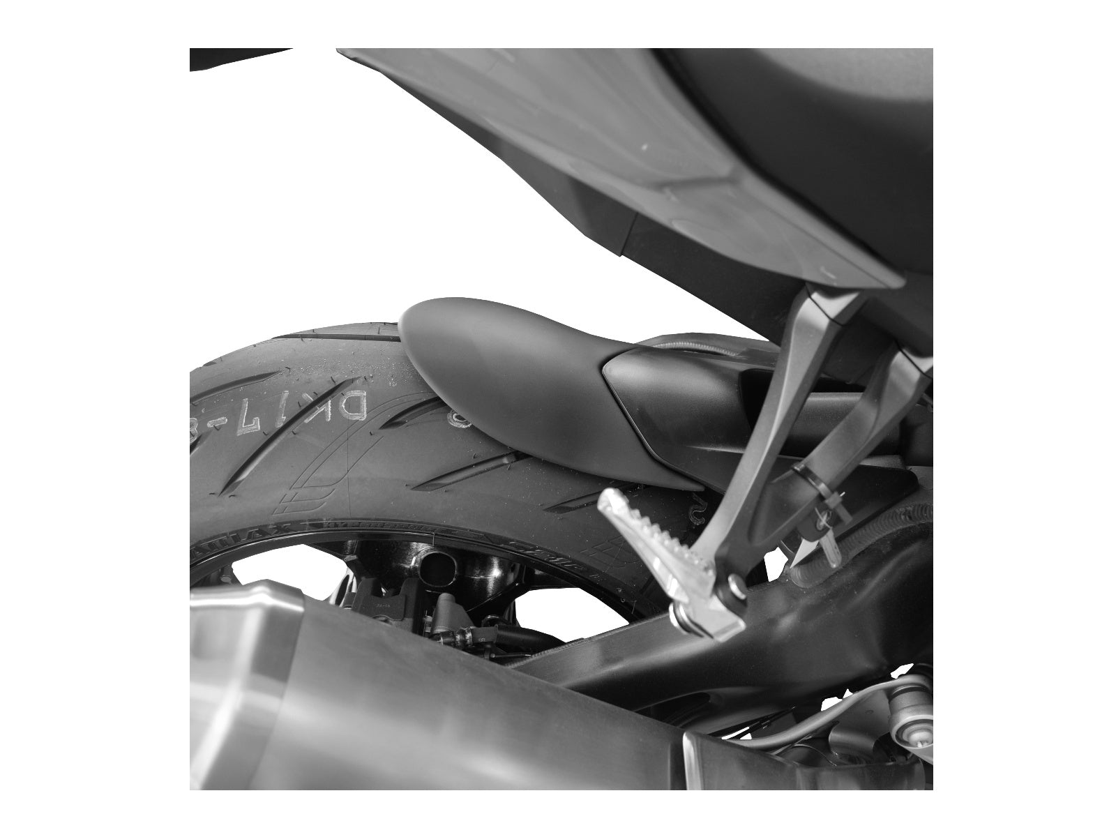 Puig Rear Mudguard Extender In Matt Black for Honda CBR1000 RR Fireblade (13-19)
