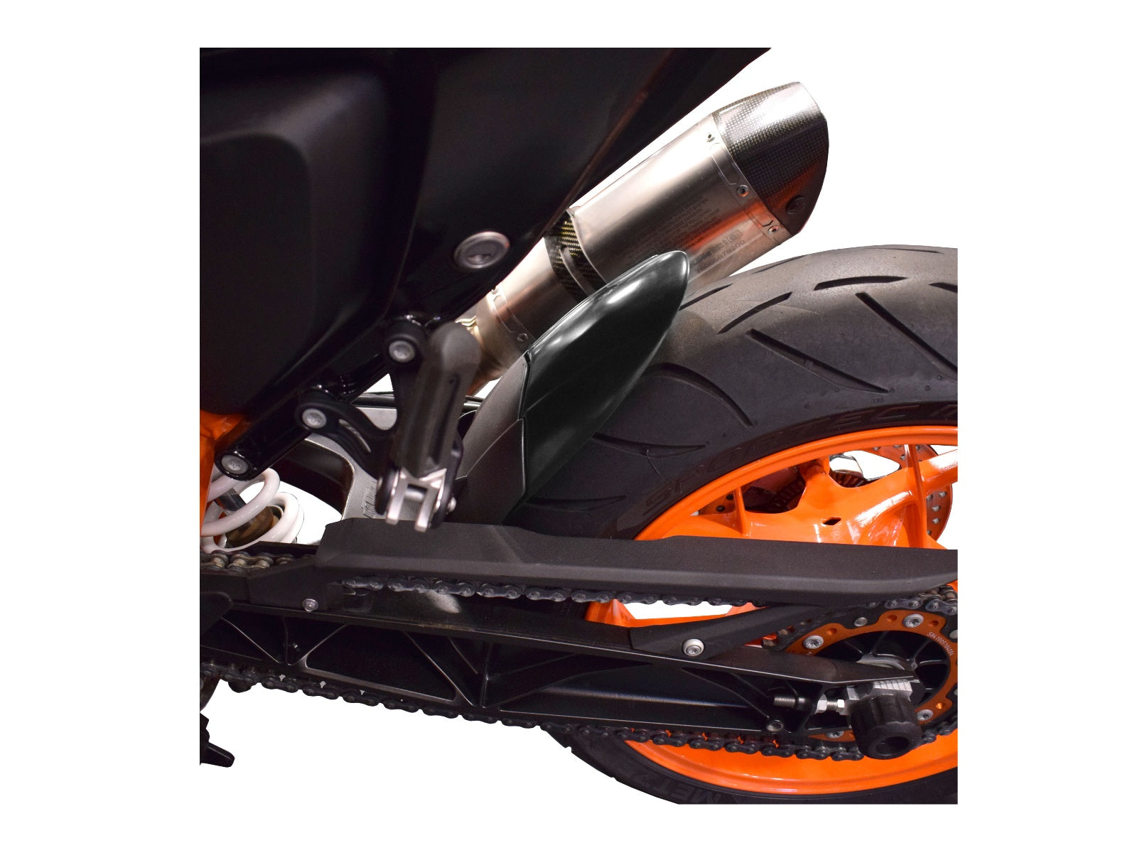 Puig Rear Mudguard Extender In Matt Black for KTM 690 Duke R (13-17)
