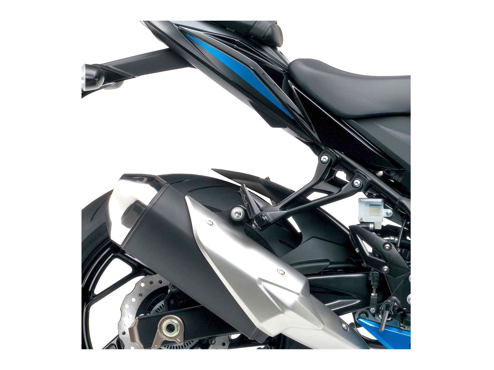 Puig Rear Mudguard Extender In Matt Black for Suzuki GSX S 750 (17-21)
