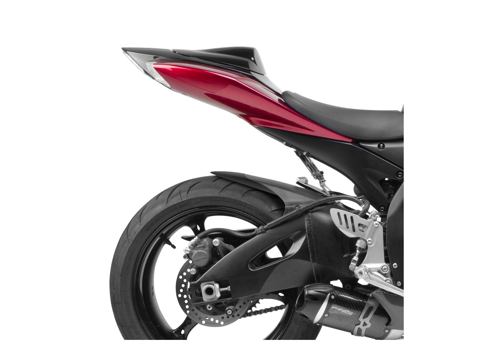 Puig Rear Mudguard Extender In Matt Black for Suzuki GSX R 600 (06-07)