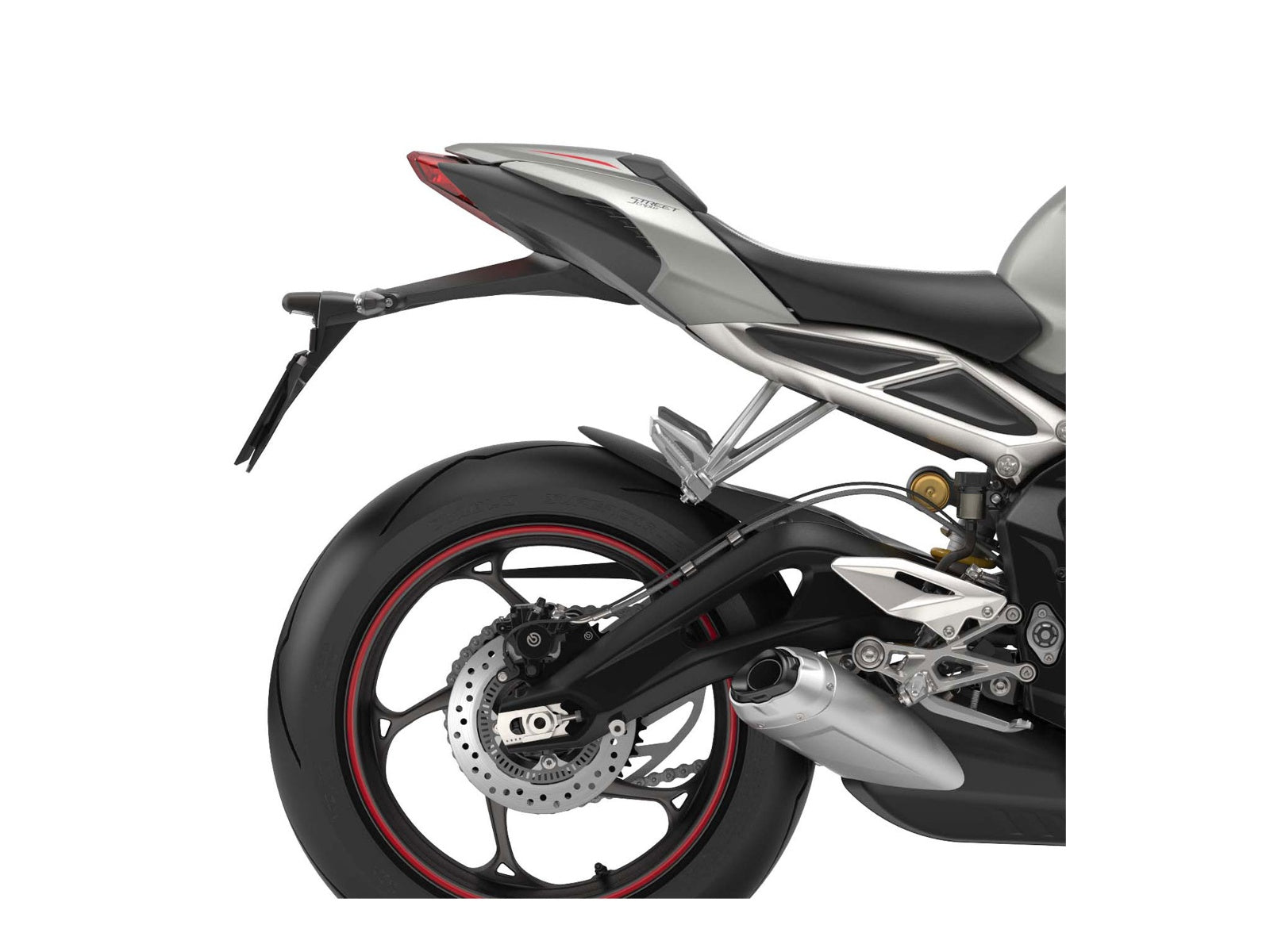 Puig Rear Mudguard Extender In Matt Black for Triumph Street Triple 765 RS (17-25)