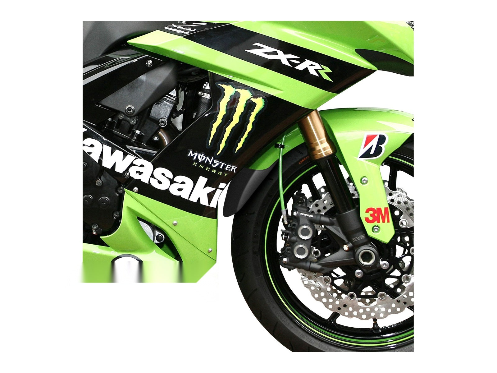 Puig Front Mudguard Extender In Black for Kawasaki ZX-10R (04-07)