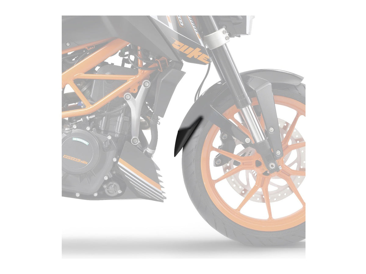 Puig Front Mudguard Extender In Black for KTM 390 Duke (17-23) Main image