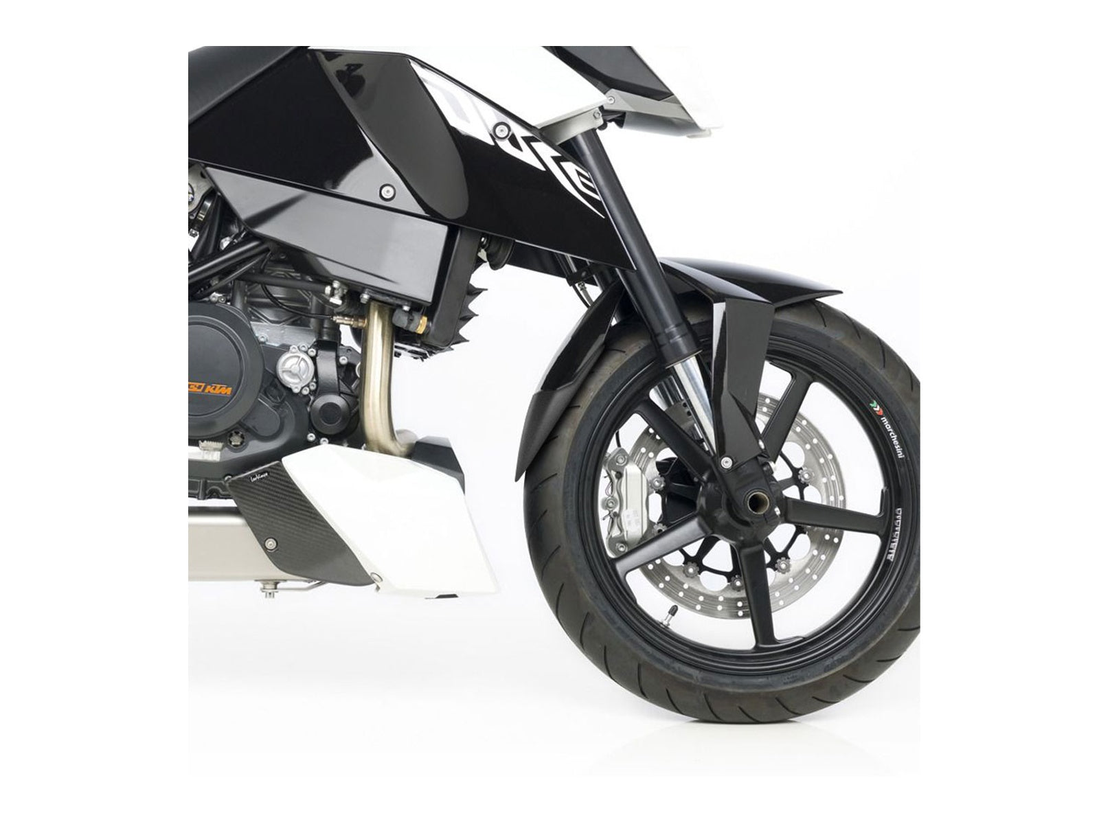 Puig Front Mudguard Extender In Black for KTM 690 Duke R (10-11)