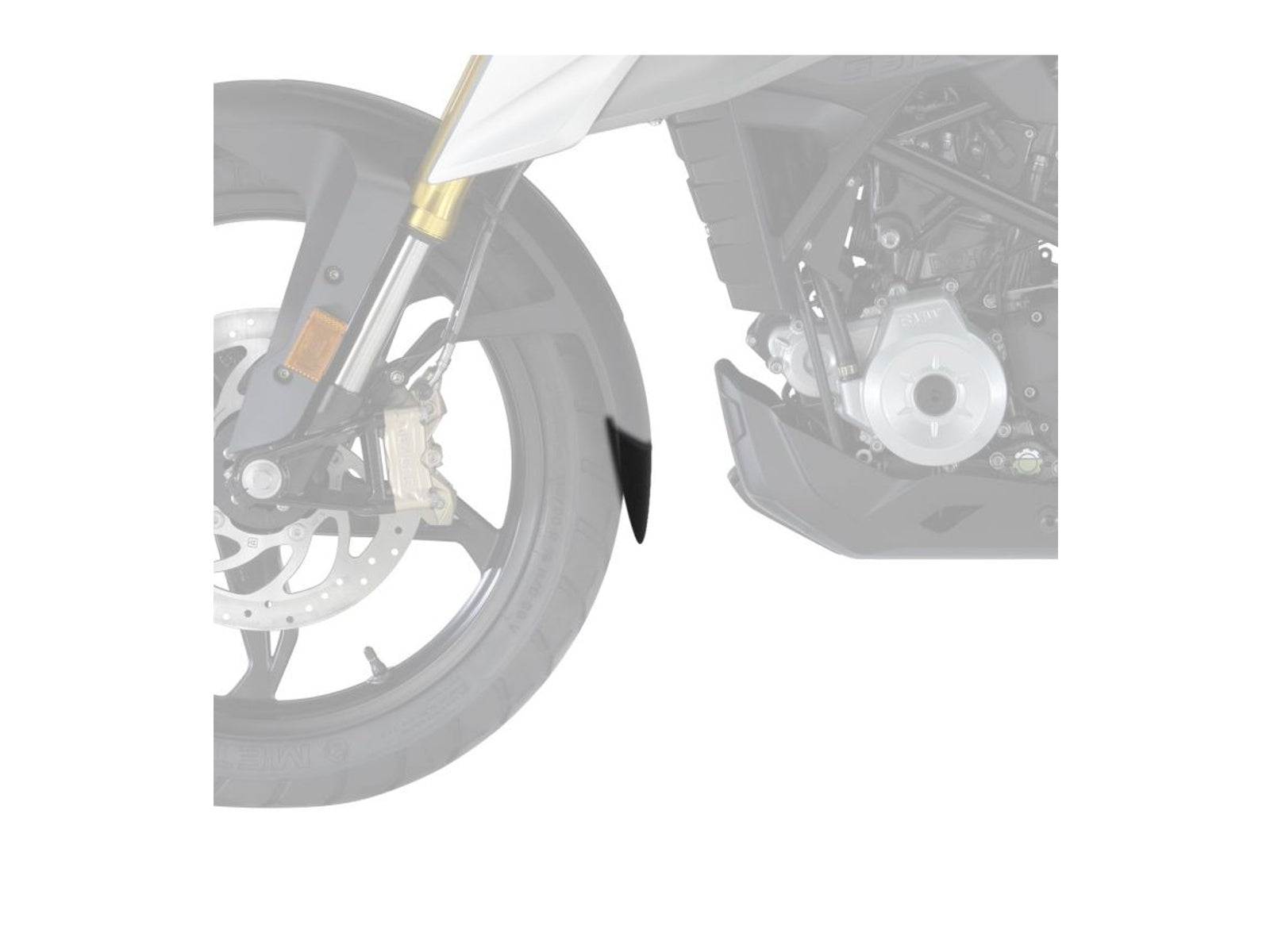 Puig Front Mudguard Extender In Black for Suzuki GSX R 1000 (17-21)