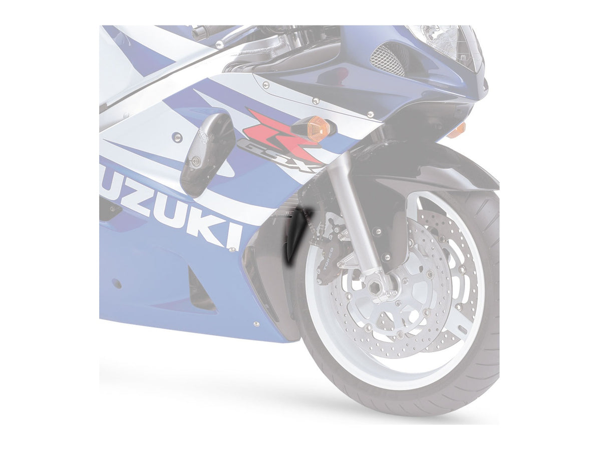 Puig Front Mudguard Extender In Black for Suzuki GSX R 750 (00-02) Main image