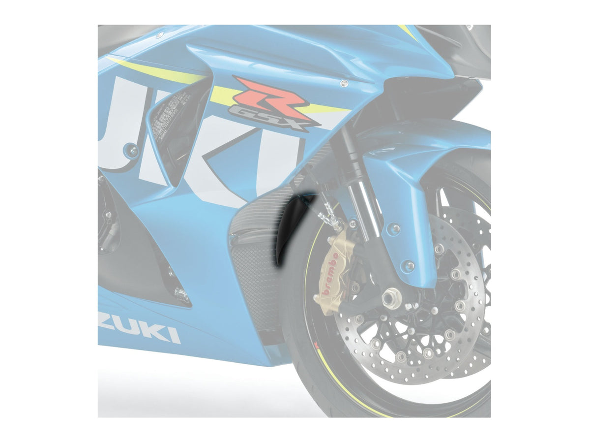 Puig Front Mudguard Extender In Black for Suzuki GSX R 750 (11-16) Main image