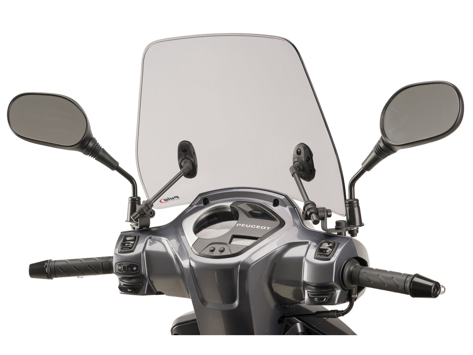 Puig Traffic Screen In Clear for Peugeot Belville 125 Allure (17-23)