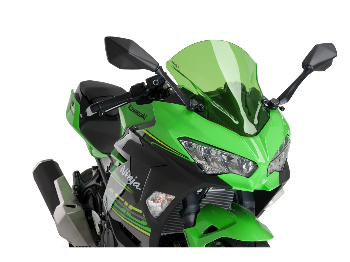 Puig Z-Racing Screen In Clear for Kawasaki Ninja 400 (18-24)