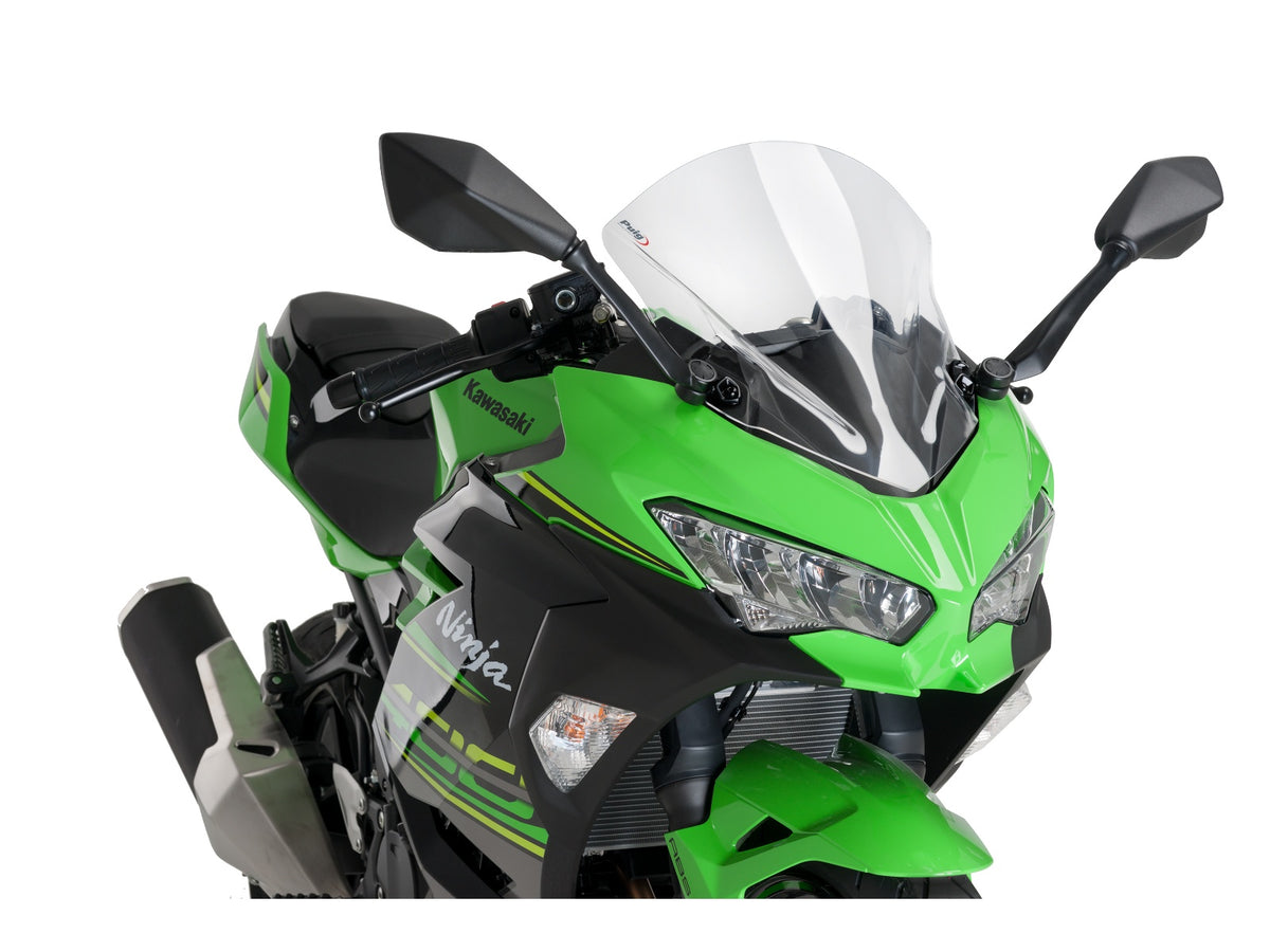 Puig Z-Racing Screen In Clear for Kawasaki Ninja 400 (18-24)