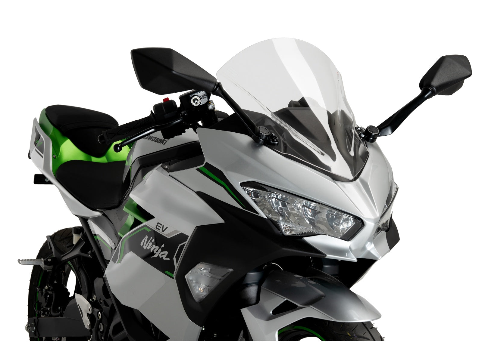 Puig Z-Racing Screen In Clear for Kawasaki Ninja e-1 (24-25)