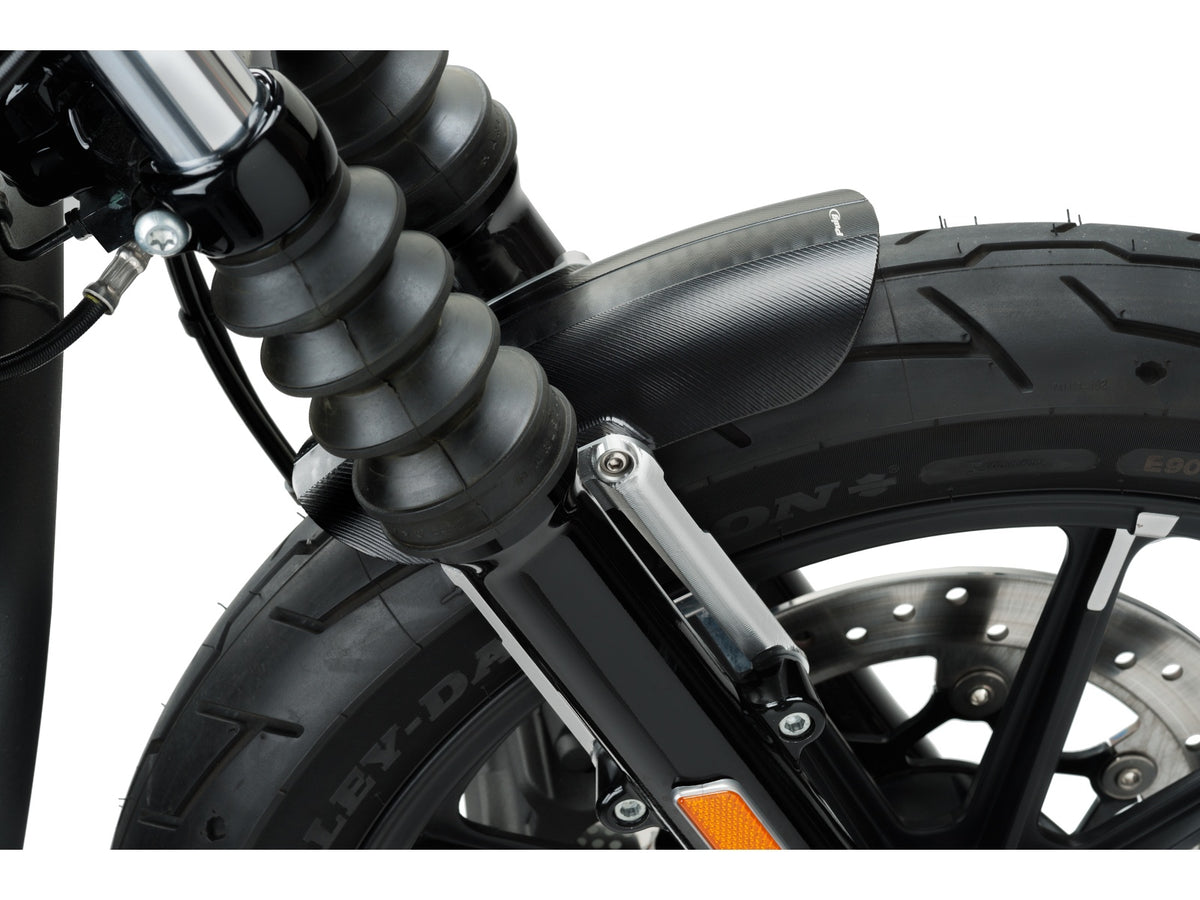 Puig Aluminium Front Mudguard In Black for Harley Davidson Sportster 883 Iron XL883N (09-11)