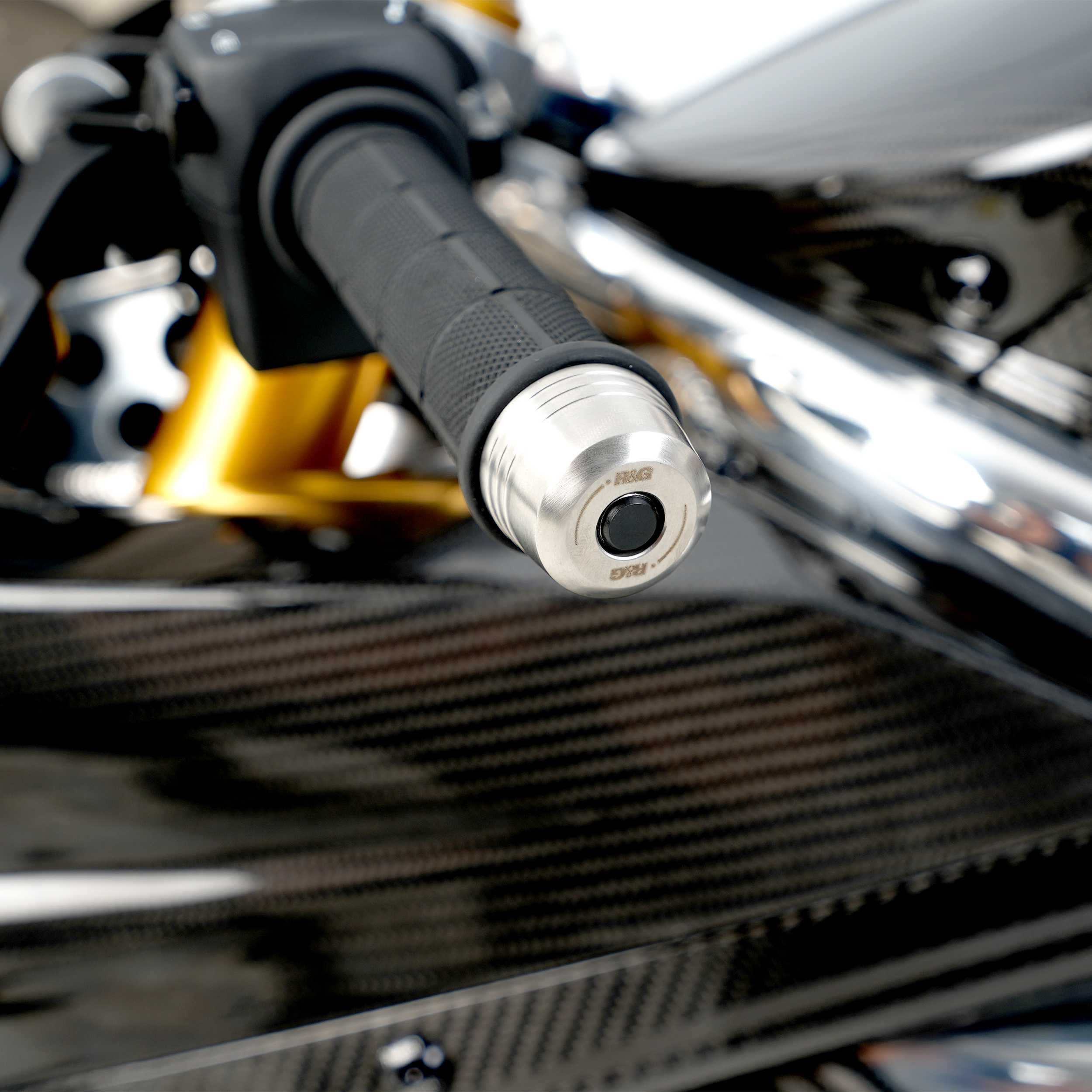 R&G Bar Ends Stainless Steel for Ducati Scrambler 1100 (18-25)