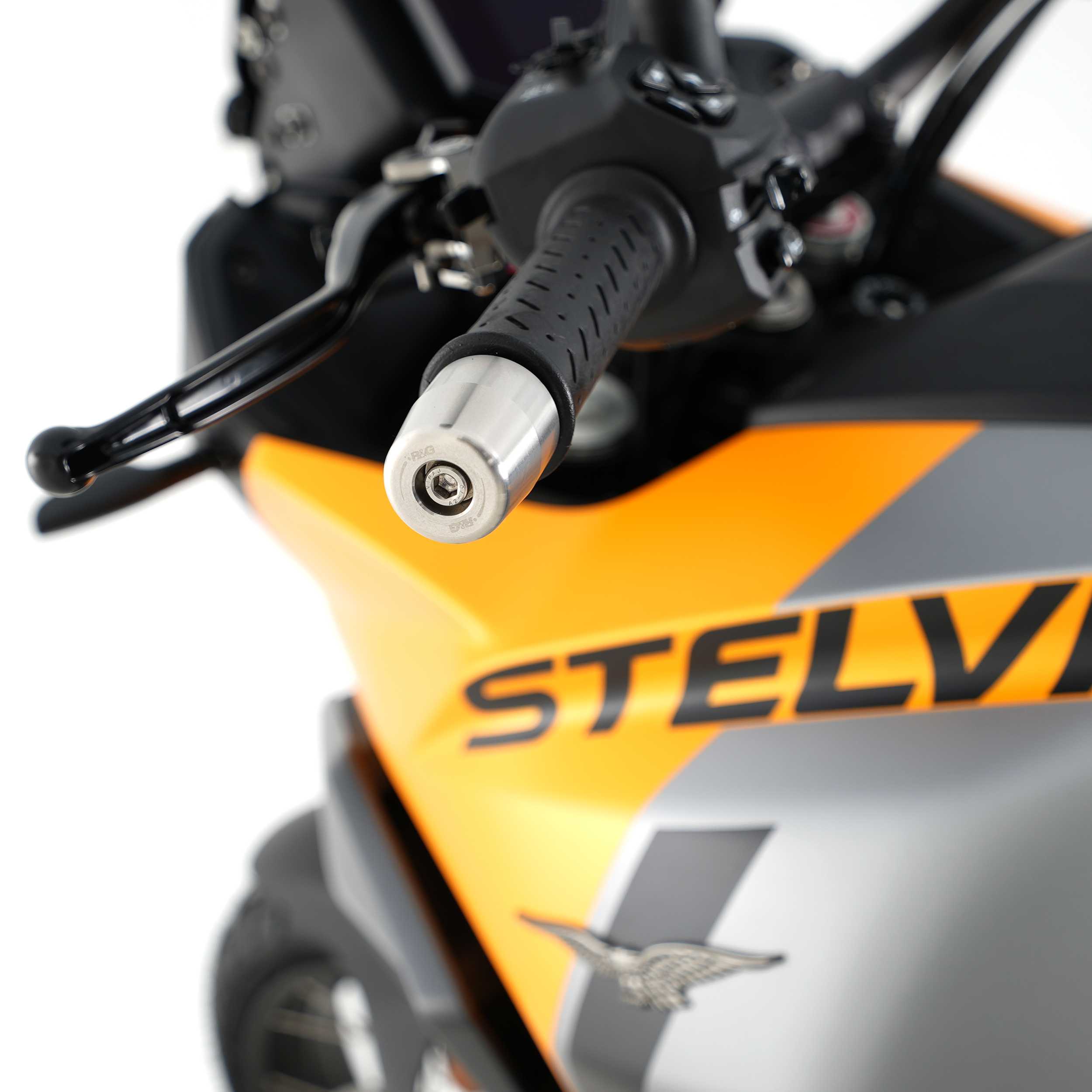 R&G Bar Ends Stainless Steel for Moto Guzzi Stelvio 1000 (24-26)