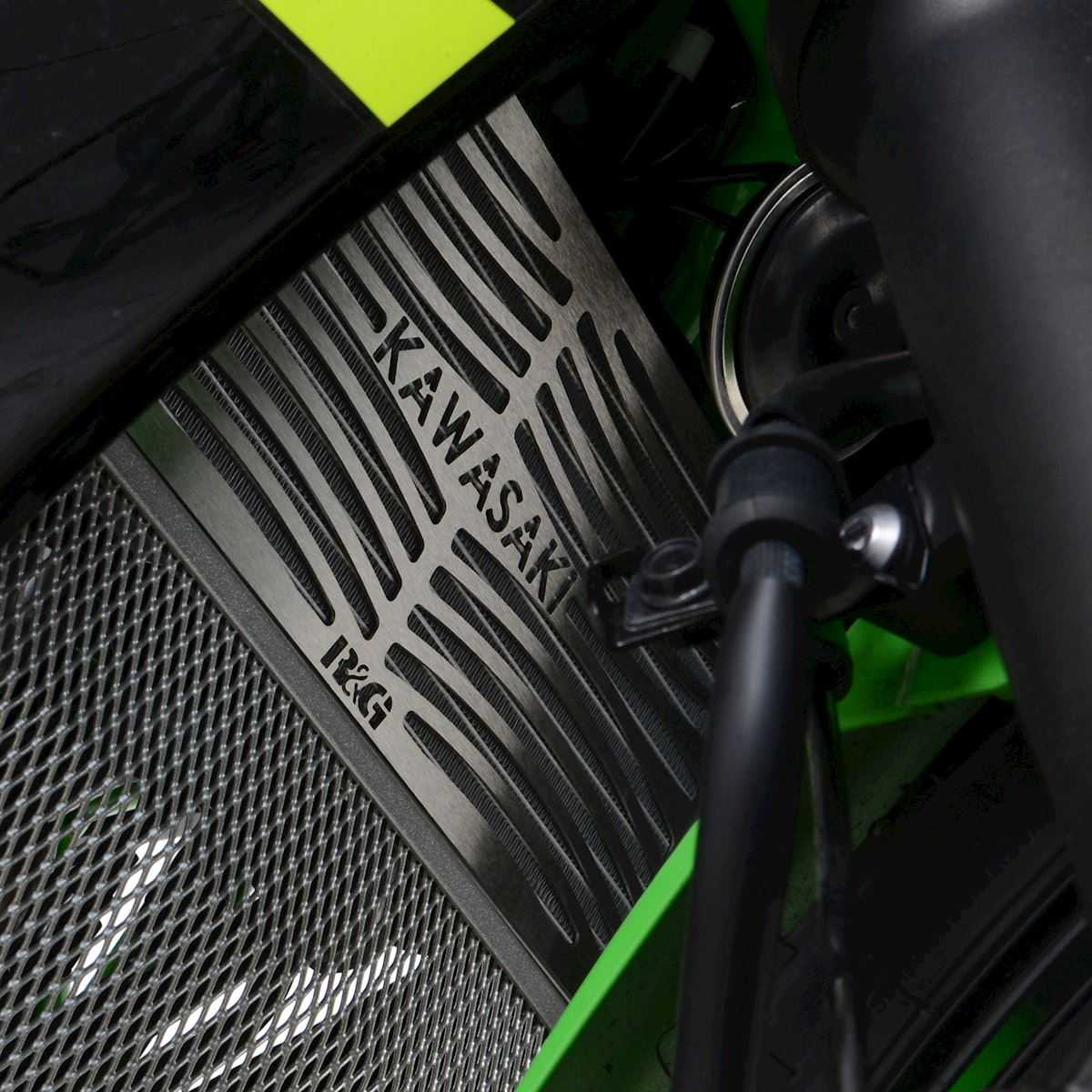 R&G Radiator Guard Branded for Kawasaki Ninja 125 (19-26)