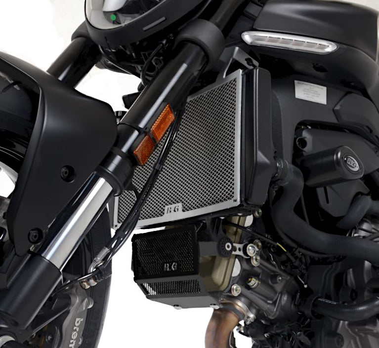 R&G Radiator Guard Titanium for Ducati Monster 937 Plus (21)