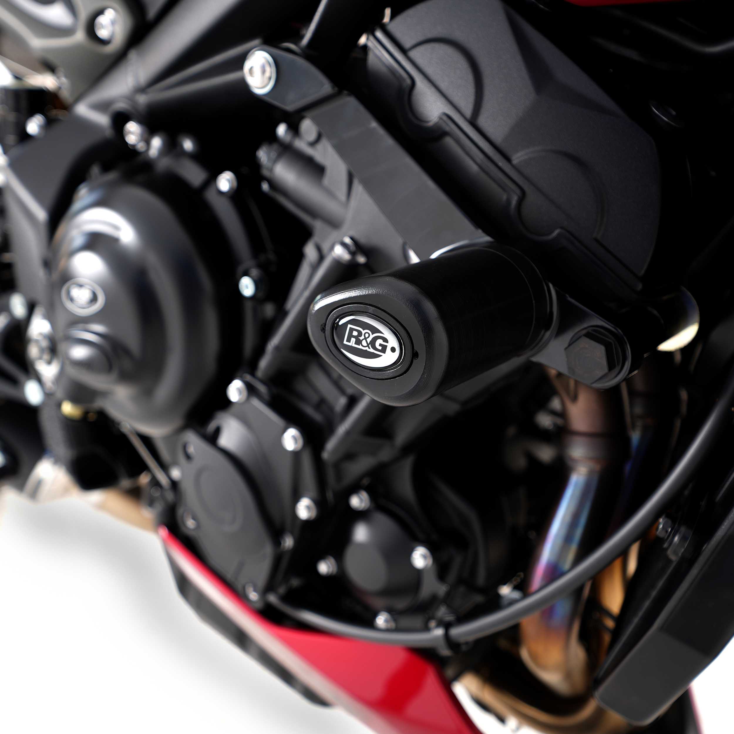 R&G Aero Frame Sliders for Triumph Street Triple 765 R (17-26)