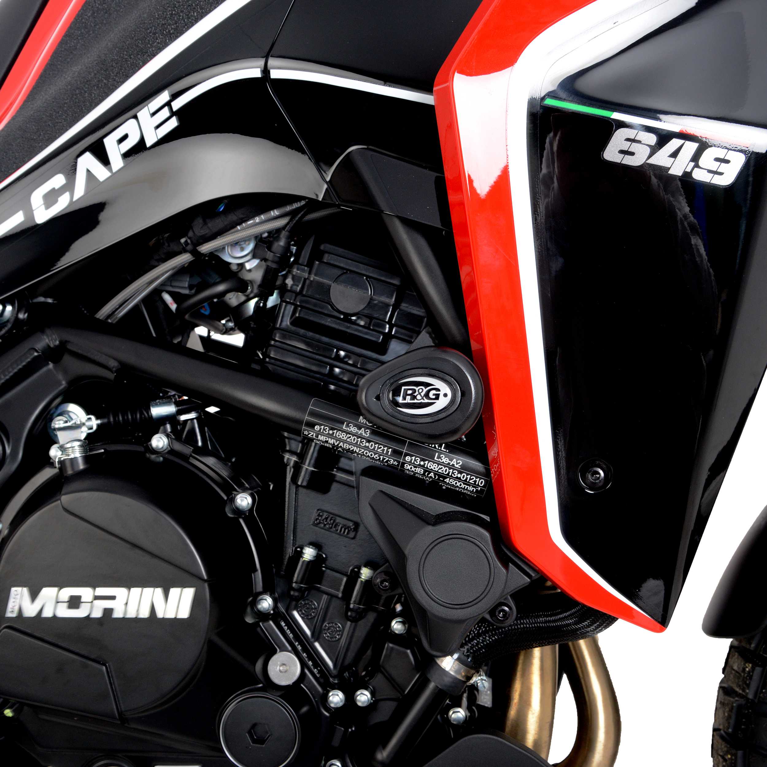 R&G Aero Frame Sliders for Moto Morini X-Cape 650 (21-26)