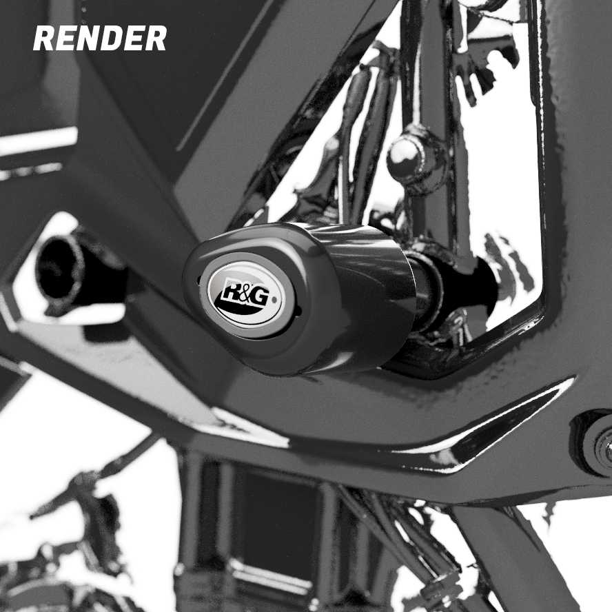 R&G Apex Frame Sliders for Kawasaki KLE500 (26)